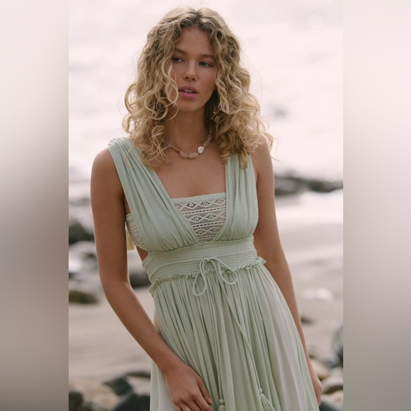 FREE PEOPLE | ✨NEW✨ Santa Maria Maxi Dress in Vintage Grey - Picture 6 of 6